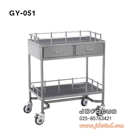 南京治疗车GY-051,南京不锈钢治疗车GY-051,南京医疗推车GY-051