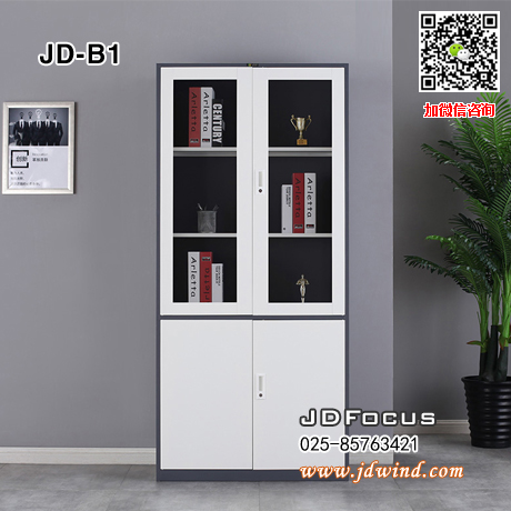 南京套色钢柜JD-B1，南京大器械柜JD-B1套色钢柜，南京灰白套色文件柜钢柜JD-B1