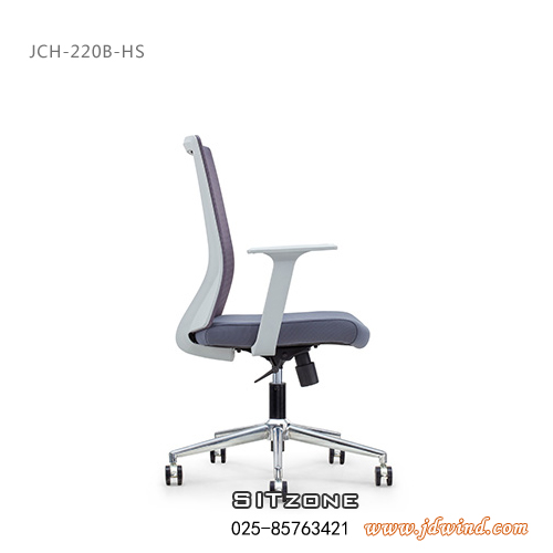 南京职员椅JCH-220B-HS白框左视图