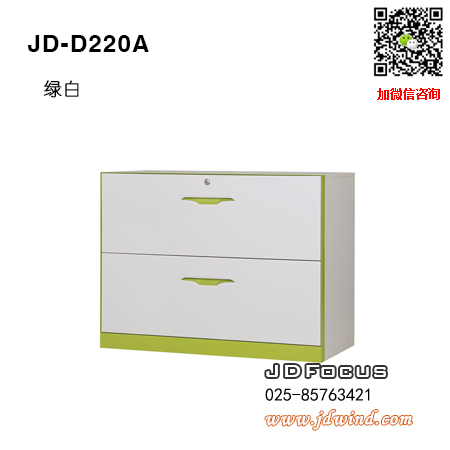 南京薄边挂劳柜JD-D220A,南京二抽挂劳柜JD-D220A钢柜,南京二抽理想柜JD-D220A绿白色